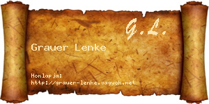 Grauer Lenke névjegykártya